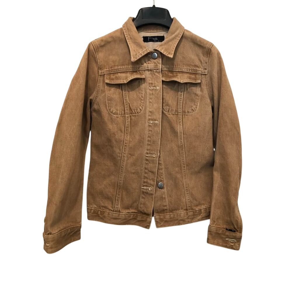 Fidelity Denim "Fmale" Premium Ginger Tan Trucker Jacket SM